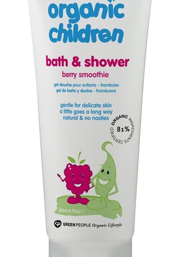 Green People Organic children bad & douche gel berry smoothie (200 Milliliter)