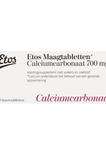 Etos Maagtabletten Calciumcarbonaat 700 mg 30 stuks 