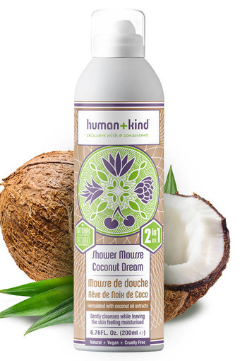 Human+Kind Foam shower coconut dream vegan (200 Milliliter)