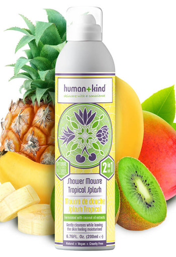 Human+Kind Foam shower tropical splash vegan (200 Milliliter)
