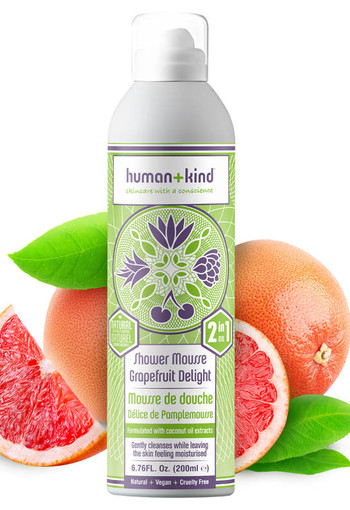Human+Kind Foam shower grapefruit delight vegan (200 Milliliter)