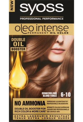 Syoss Color Oleo Intense 6-10 donkerblond haarverf (1 set)