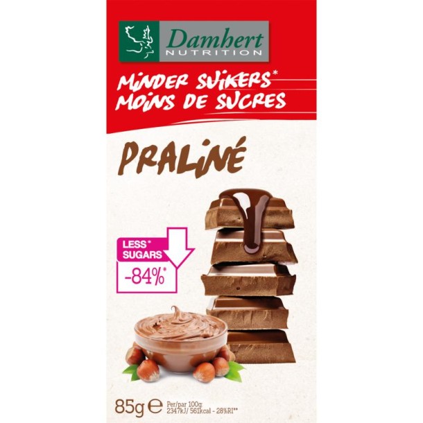 Damhert Chocoladetablet praline (85 Gram)