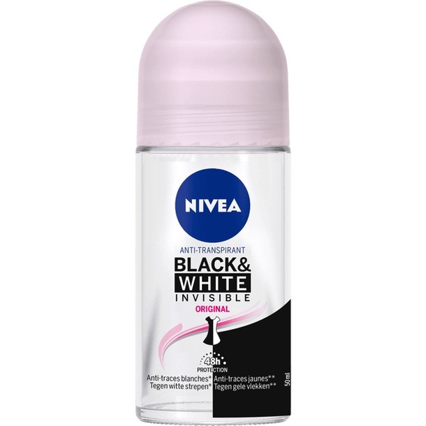 Nivea Deodorant roller invisible black & white clear (50 ml)