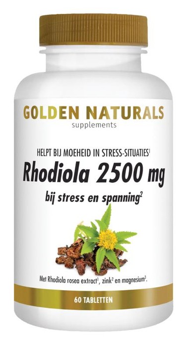 Golden Naturals Rhodiola 2500mg (60 Tabletten)