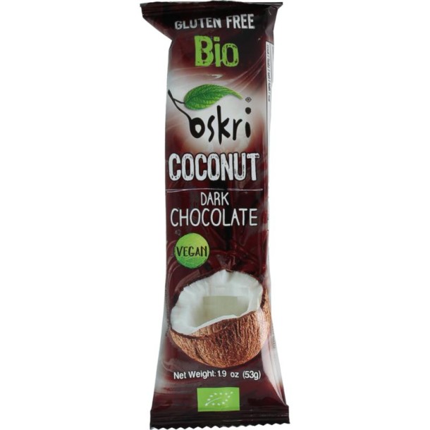 Oskri Chocolate dark coconut bio (53 Gram)