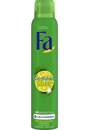 Fa Caribbean Lemon Deodorant Spray 200 ml