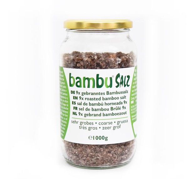 Bambu Salz Bamboezout zeer grof 9x gebrand (1 Kilogram)