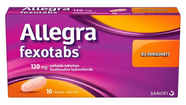 Allegra Fexotabs hooikoortstabletten (10 Tabletten)