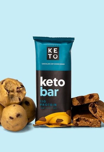 Go-Keto Keto koolhydraatarme reep chocolate chip cookie (12 Stuks)