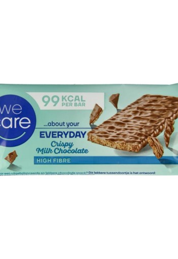 We Care Reep crispy melkchocolade (20 Gram)