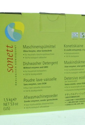 Sonett Vaatwasmachine poeder (1500 Gram)