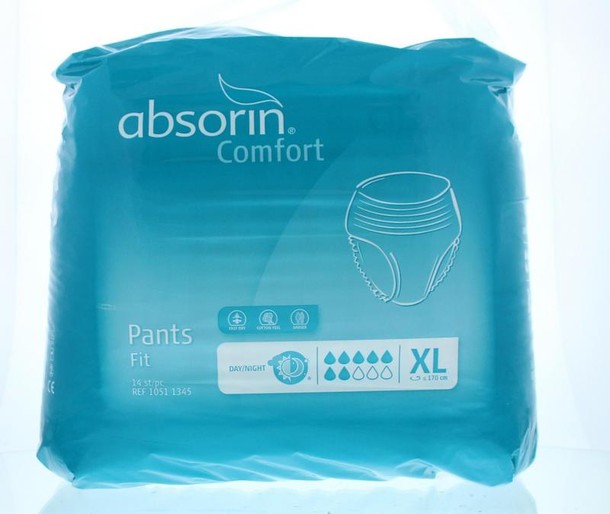 Absorin Comfort pants fit maat XL tot 170cm (14 Stuks)