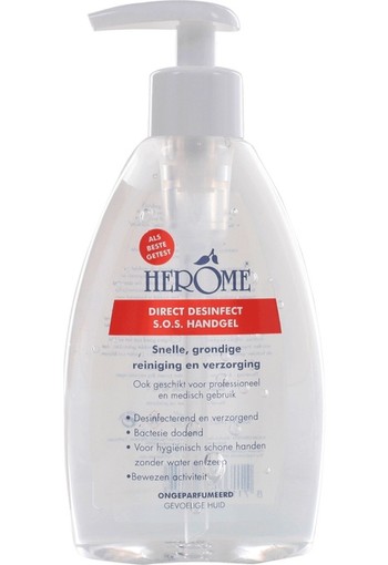 Herôme Direct Desinfect S.O.S. Handgel Ongeparfumeerd 200 ml