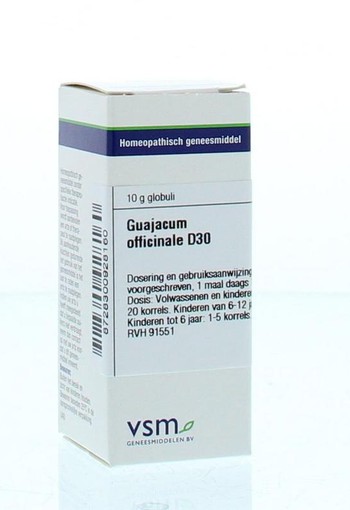 VSM Guajacum officinale D30 (10 Gram)