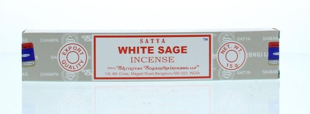 Satya Wierookstokjes witte salie (15 Gram)
