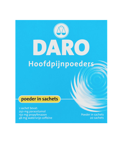 Daro Hoofdpijnpoeders (20 stuks)