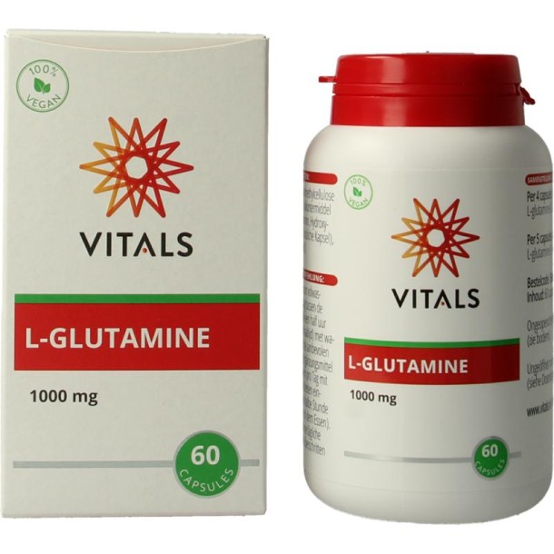 Vitals L-Glutamine 1000mg (60 Capsules)