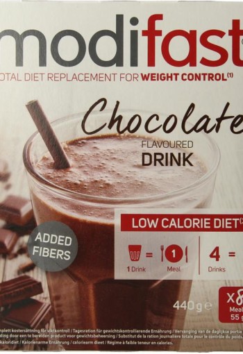 Modifast Intensive milkshake chocolade 8 zakjes (440 Gram)
