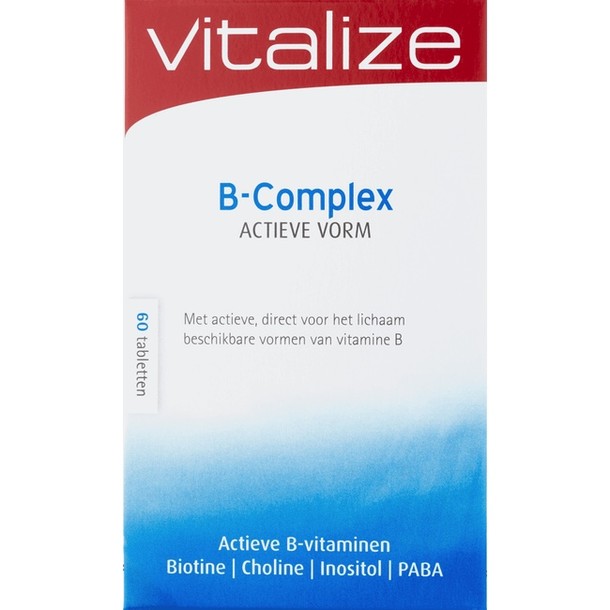 Vitalize B-Complex Actieve Vorm Tabletten 60 stuks tablet