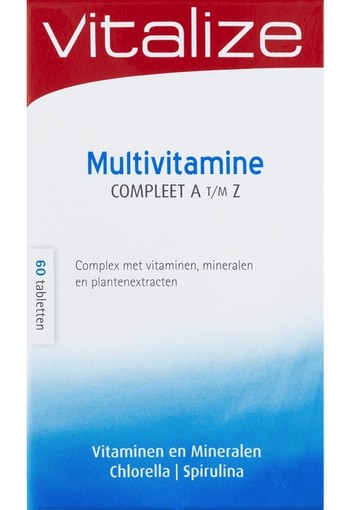 Vitalize Multivitamine Compleet A t/m Z Tabletten 87 GR tablet
