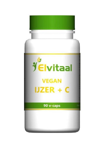 Elvitaal/elvitum IJzer met vitamine C vegan (90 Capsules)