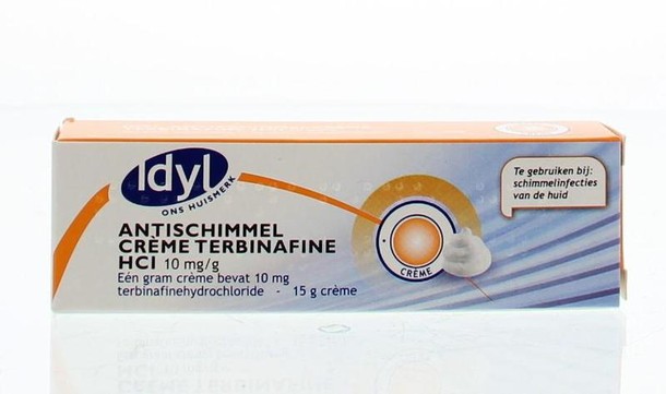 Idyl Antischimmelcreme terbinafine HCl 10 mg/g (15 gram)