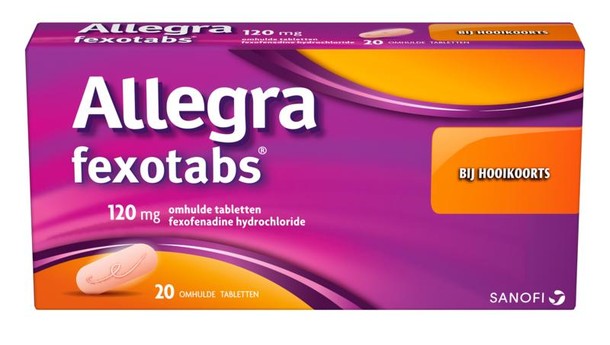 Allegra Fexotabs hooikoortstabletten (20 Tabletten)