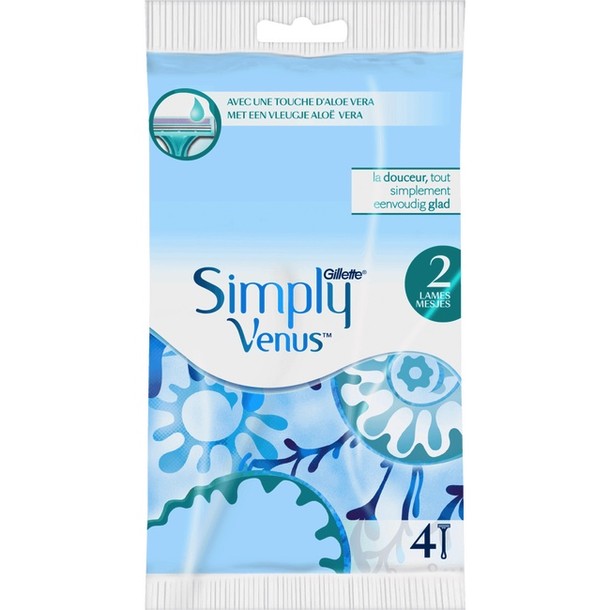Gillette Venus Simply 2 Wegwerpmesjes 4 stuks