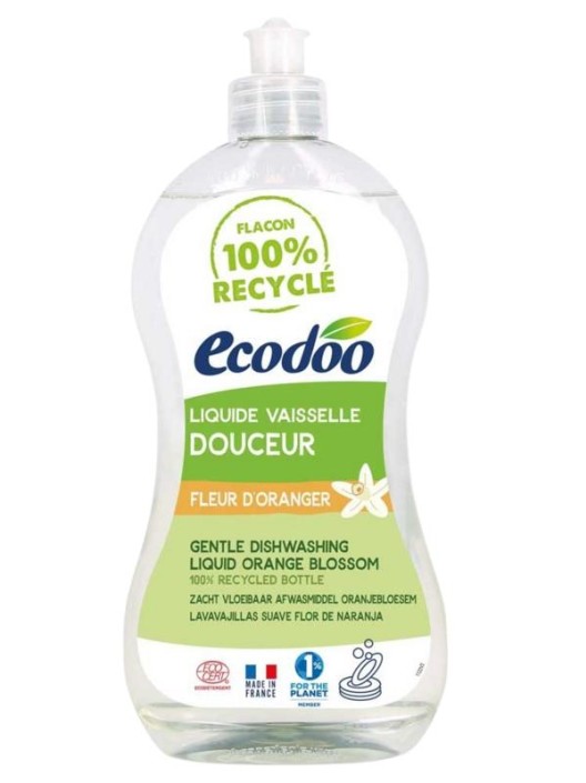 Ecodoo Afwasmiddel vloeibaar zacht oranjebloesem eco (500 Milliliter)