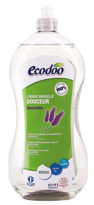 Ecodoo Afwasmiddel vloeibaar zacht lavandin bio (1 Liter)