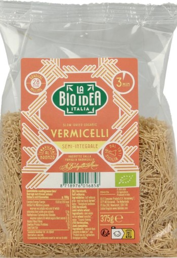 Bioidea Vermicelli half volkoren bio (375 Gram)