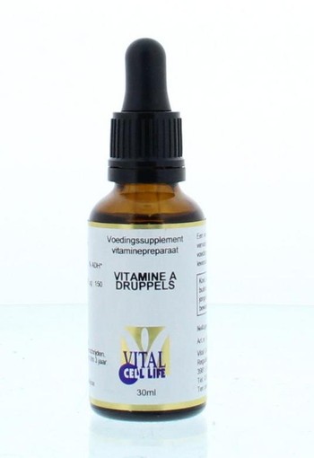 Vital Cell Life Vitamine A druppels (30 Milliliter)