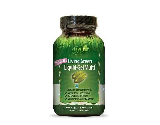 Irwin Naturals Living green liquid gel multi for women (120 Softgels)