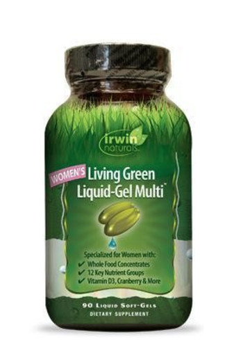 Irwin Naturals Living green liquid gel multi for women (120 Softgels)