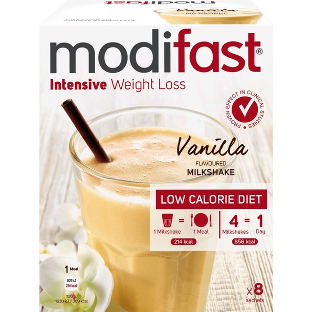 Modifast Milkshake Instensive Weight Loss Vanilla Flavoured 440 g Doos 