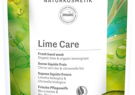 Lavera Navulling handzeep lime care bio EN-FR-IT-DE (500 Milliliter)