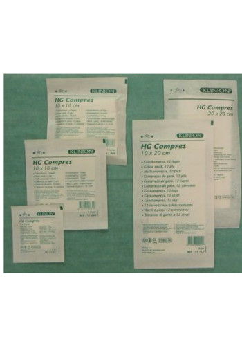 Klinion Kompres hydrofiel gaas 10 x 20 cm (50 Stuks)