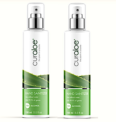 Curaloe® Desinfecterende handdesinfectie 70% alcohol Aloe Vera Hand Sanitizer -2-pack