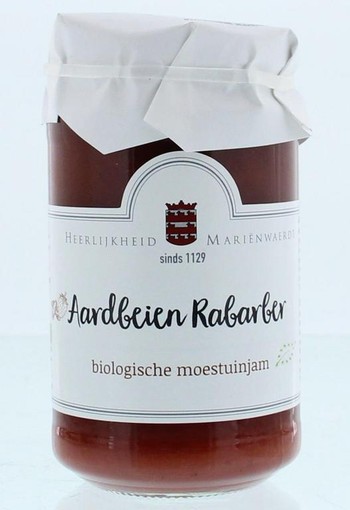 Marienwaerdt Moestuinjam rabarber aardbei bio (250 Gram)
