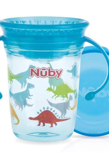 Nuby Wonder cup 240ml aqua 6+ maanden (1 Stuks)