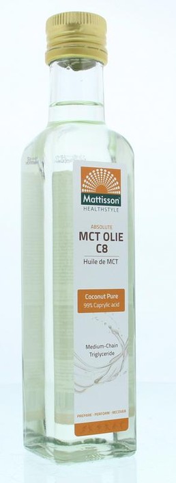 Mattisson MCT olie C8 - coconut pure - 99% caprylic acid (250 Milliliter)