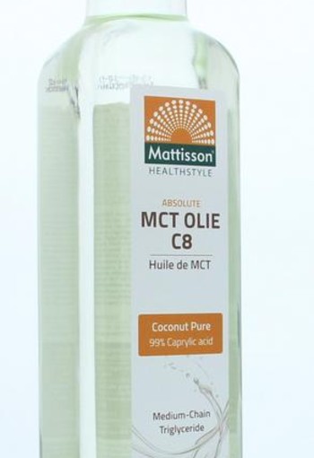 Mattisson MCT olie C8 - coconut pure - 99% caprylic acid (250 Milliliter)