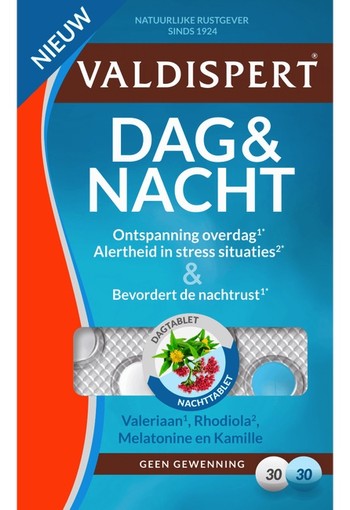 Valdispert Dag & nacht 60 tabletten