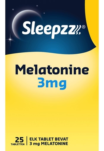 Sleepzz Slaap 3 mg 25 tabletten- Sleepzz Melatonine 3 mg