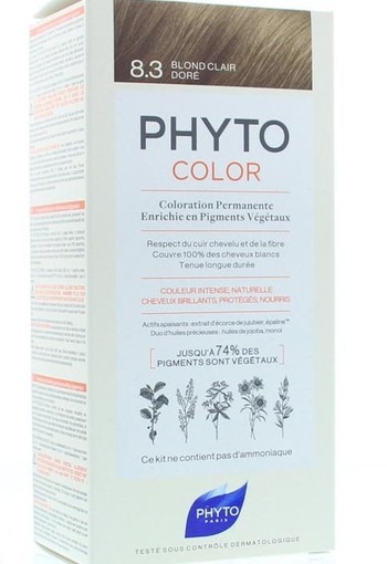 Phyto Paris Phytocolor blond clair dore 8.3 (1 Stuks)