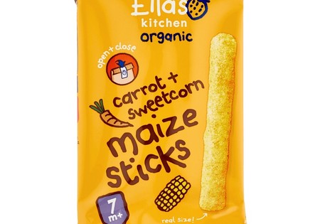 Ella'S Kitch 7+ M Sweetcorn & Carrot Melty Sticks 120 gram