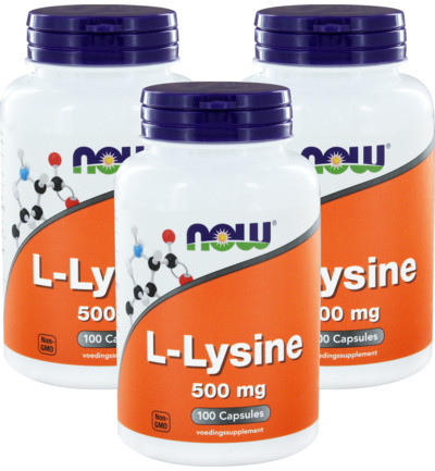 Now L-lysine 500 Mg Trio 3x 100cap