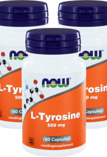 Now L-tyrosine 500 Mg Trio 3x 60cap