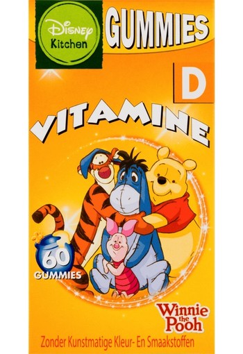 Disney Winnie The Pooh Vitamine D Gummies Kers 60 stuks smelttablet